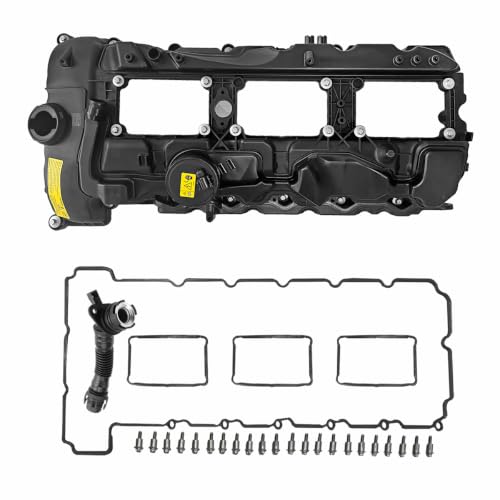 SUMYOLA N55 Engine Valve Cover For BMW E71 E82 E90 F01 F10 F25 2011-2014 X3 xDrive35i X5 xDrive35i X6 xDrive35i 335i 535i 2013-2014 740i 2012-2014 640i 2011-2013 135i Replaces# 11127570292 11127587804