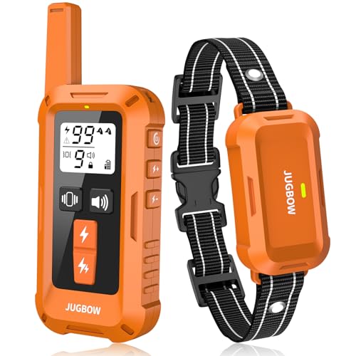 Jugbow Dog Shock Collar - 4200FT Dog Training Collars with Remote, IPX7 Waterproof E-Collar with 4 Training Modes, Security Lock, Rechargeable e-Colla