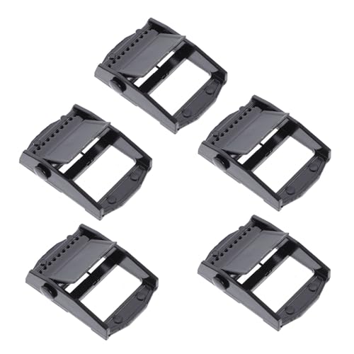 NUOBESTY 5pcs Zinc Alloy Buckles for Webbing Strap Cam Flap Adjuster Clips for Canoe and Kayak Roof Rack Use Easy to Operate