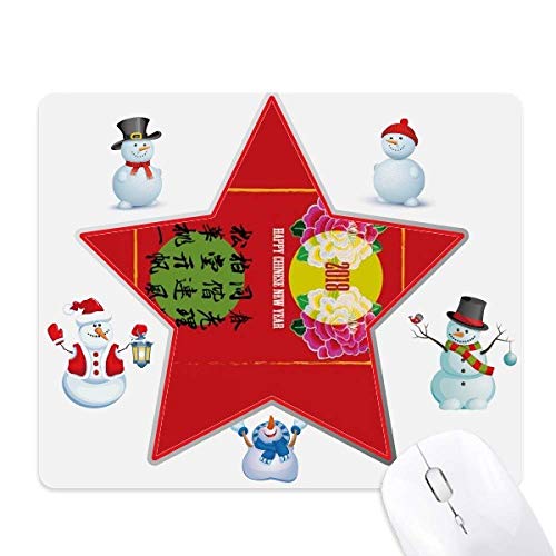 Tapis de souris bonhomme de neige pour décorer votre bureau en hiver et au Nouvel An