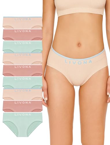 Livona Girls Seamless Ribbed Training Panties - Soft Sports Underwear for Teens2
