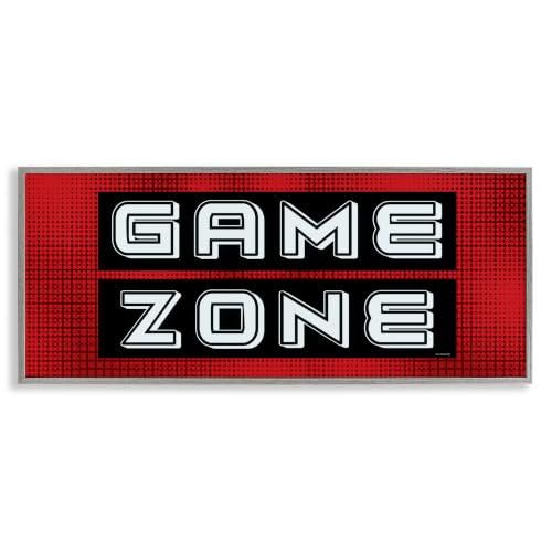 Video Game Zone Patterned, 10 x 24 Inch Framed Giclée Print