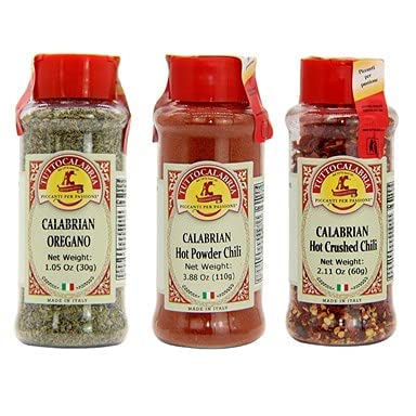 Calabrian Spices Trio, Calabrian Oregano, Calabrian, Chili Powder, Calabrian Chili Flakes, By Tuttocalabria #TOP15