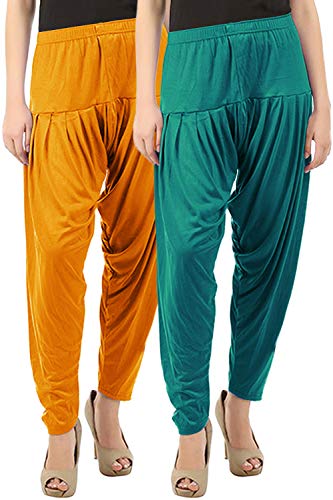 Image of Buy That Trendz Patiala Salwar for Women Viscose Patiala Pant Combo
