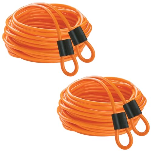 Champion Sports Double Dutch Licorice Speed Jump Ropes (Set of 2) - Orange 30ft