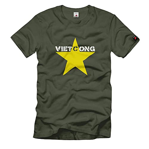 Vietnam War USA Militare Viet Cong – T Shirt # 2236 Oliva Medium
