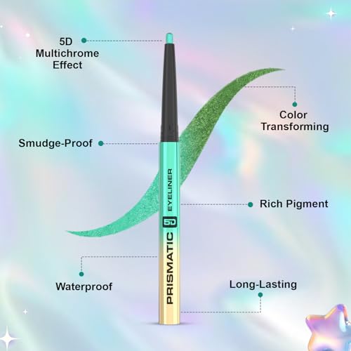 Image of Glam21 Prismatic 5D Eyeliner| Waterproof|Smudge proof|Long lasting eyeliner with easy application|Creamy Formula|Multichrome Effect Bold Color Payoff | 04- Cosmic