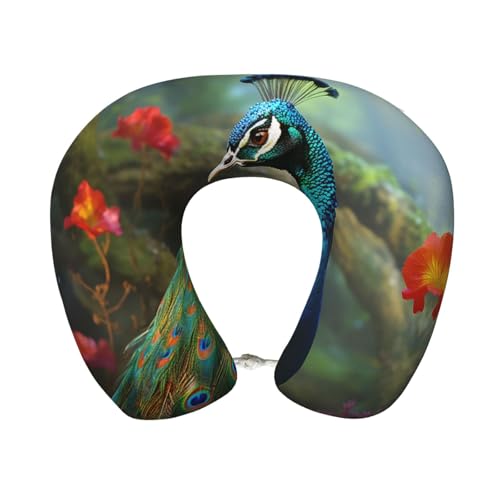 Almohada cervical de espuma viscoelástica portátil miniatura 1