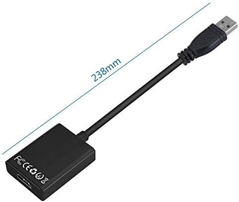 1080P Video Graphics Cable Adapter Converter for HDTV TV Audio Video Adapter for Windows 7/8/10 PC