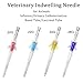 50PCS Pet Indwelling Needle,Animals IV Catheter,Disposable Veterinary Intravenous Catheters,Pet Instruments for All Animals (22G)