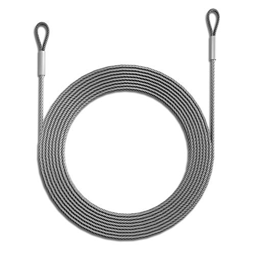 Amgo 36 Feet (12ft x 3) Wire Cable Ropes Hardware Kits for Triangle Sun Shade Sail Canopy, PVC Coated Stainless Steel Metal, Commercial Standard Heavy Duty