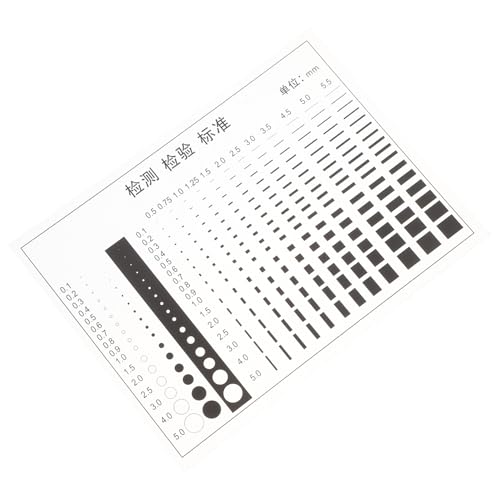 VILLFUL Measurement Ruler for Transparency and Line Defect Detection High Precision Gauge for Accurate Measurement Various Industries