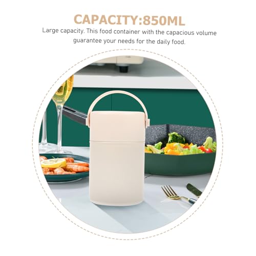 Frasco de comida al vacío de acero inoxidable con doble capa de aislamiento térmico grande 4
