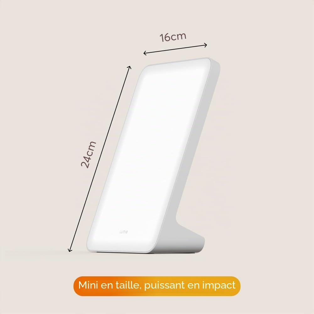 Lumie Mini lampe de luminothérapie compacte pour améliorer l'humeur, l'énergie et la vigilance