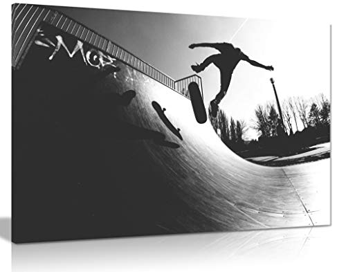 Tableau mural sur toile de skateboard, 31x20cm (12x8in) Cover