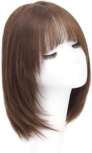 Miniatura 1 de Pelucas de cabello humano natural corto, peluca natural ondulada para mujer, peluca de aire para uso diario, fiesta, niñas, pelucas de aspecto