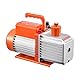 VEVOR Vakuumpumpe, 9 CFM, HVAC 2-stufige Drehschieber-Vakuumpumpe, für R134a R22 R410a-Systeme, Auto-AC-Vakuumpumpen-Kit mit Ölflasche, für die Harzentgasung zur Wartung von Autoklimaanlagen