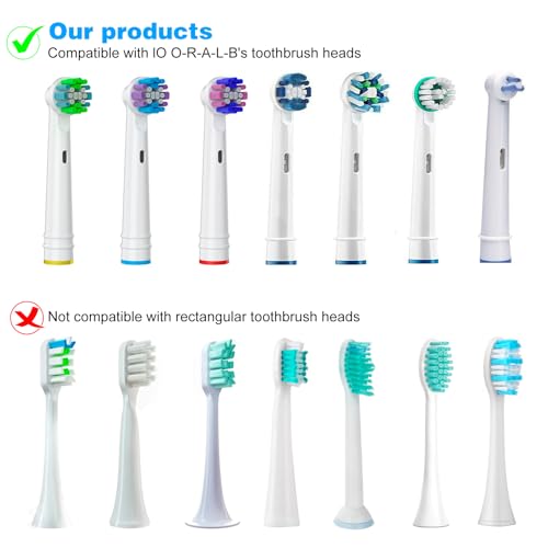 Dazkzooy Zahnbürsten Schutzkappe - 8er Set Abdeckungen für Elektrische Zahnbürstenköpfe, Reise Etui Schutzhülle – Bild 4