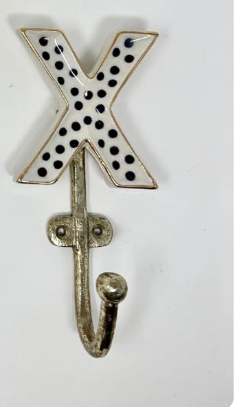 Knobs By Blossom Alphabet Ceramic Hooks (X)