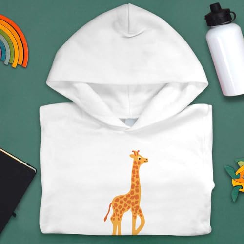 'Giraffe Looking Around ' Children's Hoodie/Hooded Sweater (KO050676)3