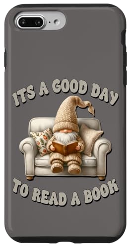 Funny Reading GNOME for Women Its A Good Day to Read A Book Coque pour iPhone 7 Plus/8 Plus