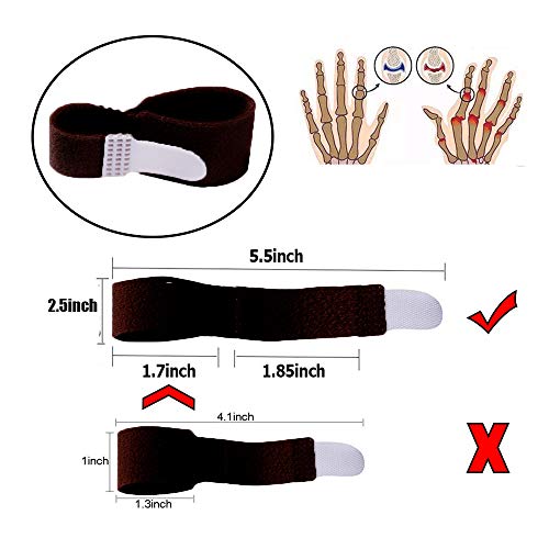 Mcvcoyh Finger Buddy Loops Wraps to Treat Broken Finger Brace Splints Tape for Jammed, Swollen or Dislocated Joint - 8 Pack - Image 3