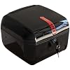 28L Motorcycle Top Case Motorcycle Tour Tail Box Scooter Trunk Luggage with Security Lock Waterproof Storage Carrier Case Can Store Helmet,Black