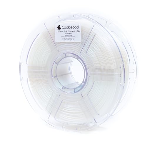 Image of Cookiecad PLA Filament 1.75mm 1kg Iridescent Glitter 3D Printer Filament - Pearl Blue PLA