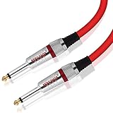 KEBILSHOP-6.35mm Guitar Cable 1/4 Inch Guitar Instrument Cable 6.35mm (1/4) TS Mono...