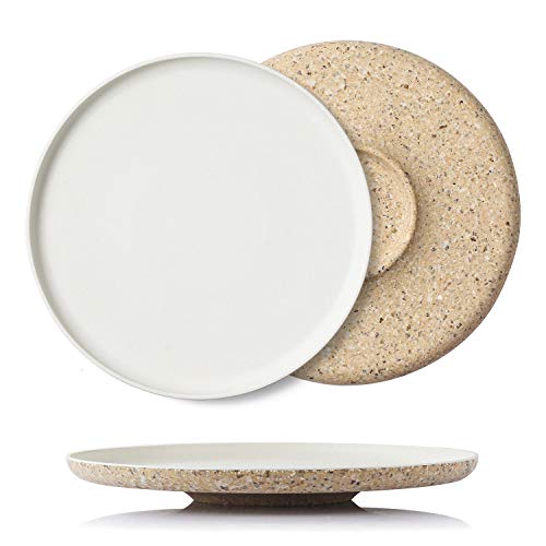 Morgiana 2 Pieces Coffee Husk Bamboo Tableware Plates Set Morgiana 2 Pieces Coffee Husk Bamboo Tableware Plates Set
