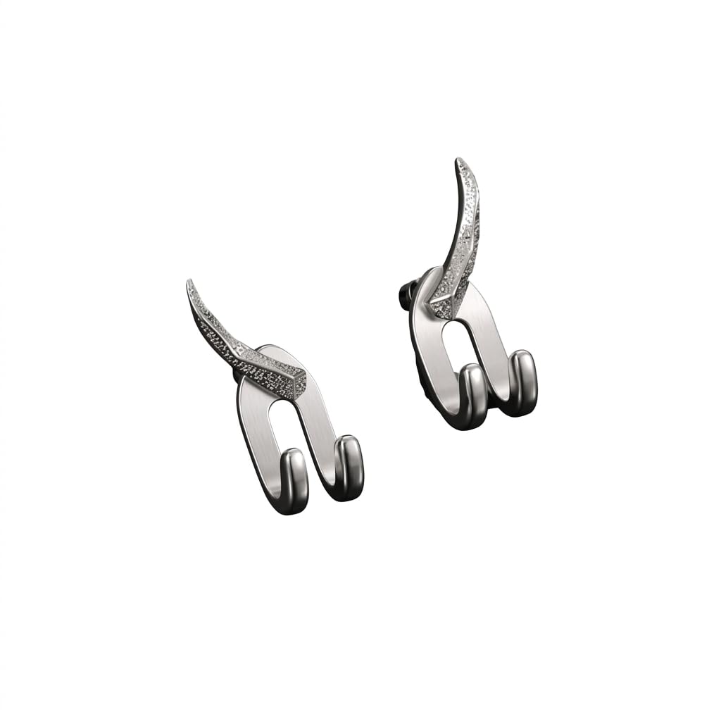 salty alpha Lannister Earrings for Men & Boys | Studs | Ear Tops | Hoops | Ear Piece | Stylish & Minimal | Birthday Gift | Aesthetic Jewellery | Accessories for Everyday Wear-picture-36