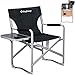 KingCamp Aluminium Regiestuhl Campingstuhl Klappstuhl mit Seitentisch