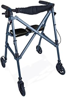 Able Life Space Saver Rollator, Lightweight Folding Mobility Rolling Walker for Seniors