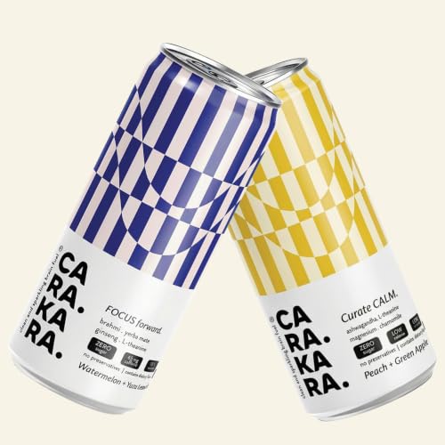 Image of Carakara Focus Drink | L-theanine, Brahmi Yerba Mate natural caffeine and botanicals to support mental clarity, focus and sustained mental energy (Pack of 12)
