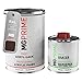 Produktbild MGPRIME RAL 8017 Schokoladenbraun seidenmatt Acryl-Lack 1,5 Liter / 1500 ml Dose inkl. Härter