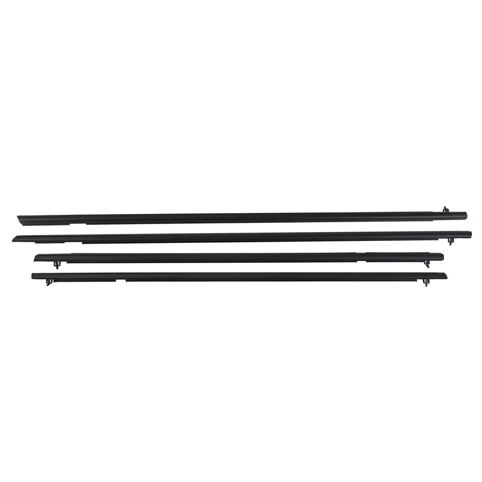 Car Rubber Sealing Strips 4Piece Car Outer Windows Rubber Weatherstrip Waterproof Pressure Strip Sealing Belt Moulding Trim for Civic 8th 2006-2011 Car Door Rubber Seal