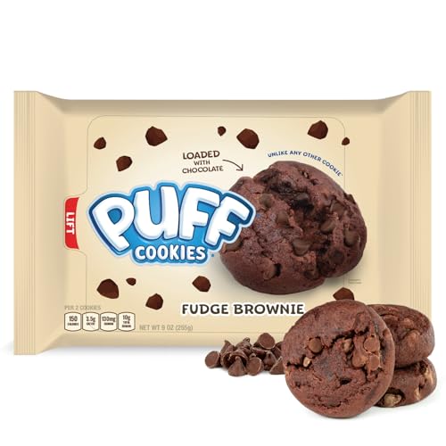 Puff Chocolate Chip Cookies, Ready-To-Eat Soft Baked Cookies, Loaded with