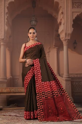 Image of TAMAIRA FASHION Mulmul Pure Cotton Saree For Woman |Office Wear Daily Wear Sarees For Women Without Blouse Piece(Available in 15 Colours)