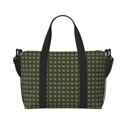 Sac de voyage plumes de paon design exclusif et léger