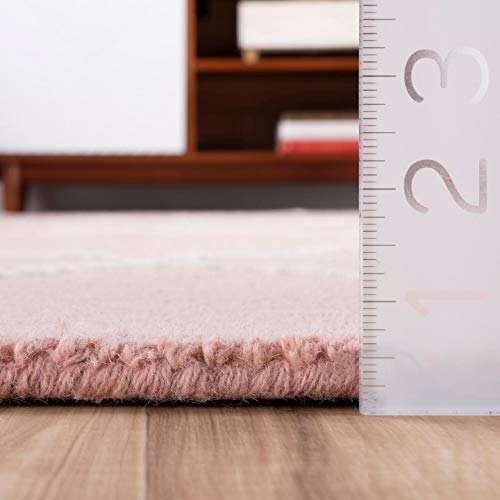 Nuloom Dotted Diamond Trellis Wool Area Rug, 7' 6" X 9' 6", Baby Pink #TOP1