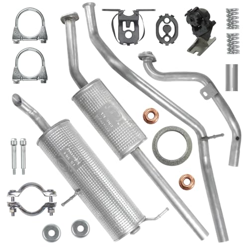 Polmo Schalldämpferset Auspuffanlage Auspuff für Citroen C4 1 I 2004-2010 1.6