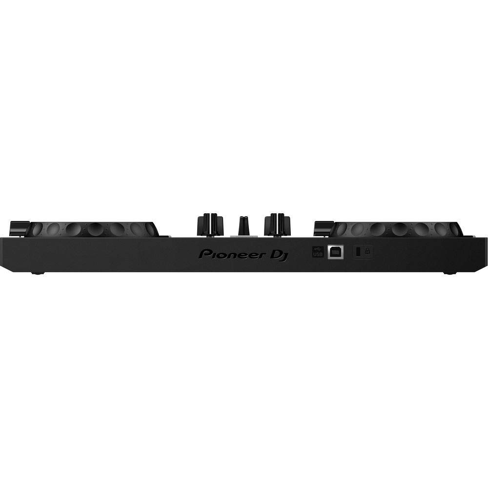Pioneer DDJ-200 - Bluetooth Einsteiger-Controller für DJ, nutzbar mit Smartphone, Schwarz (erneuert)