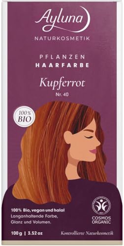 Bio Pflanzenhaarfarbe Kupferrot 2 x 100 g