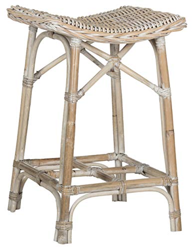 Safavieh Home Collection Rayna Natural Washed Wicker Butaco miniatura 1