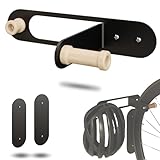 ZAMURANO. Soporte bicicletas pared, soporte bici vertical, colgador bicicleta y casco negro para bicis de carretera, mtb, eléctricas. (1)