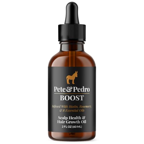 Pete & Pedro Boost Hair & Beard Growth Serum Oil w/Rosemary & Biotin 2 oz