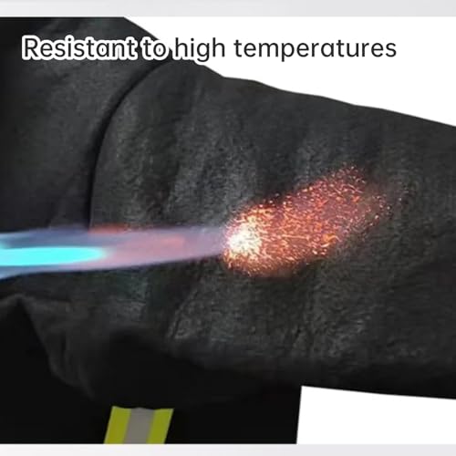 Image of Fireproof Cloak with Hood for Home Emergency - Advanced Carbon Fiber Wearable Fire Blanket (Fiberglass Free), Heat Resistant Poncho for Fire Escape
