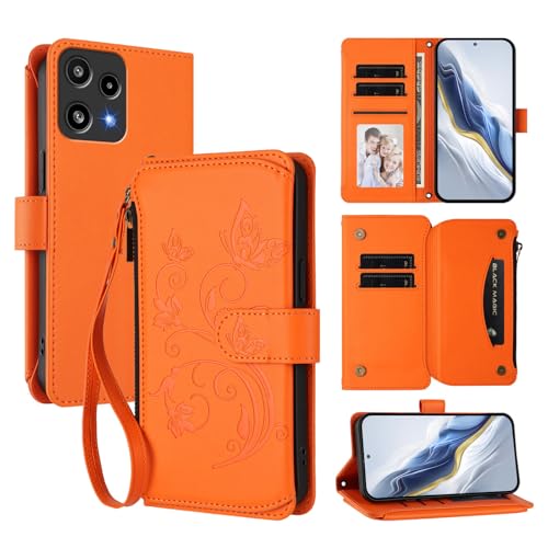 �Ή��@�� for Nothing Phone (3a) Lite ���]���L�b�N�X�^���h�t�� �W�b�p�[�� �_�u���J�[�h�X���b�g �E�H���b�g �ی�P�[�X Orange