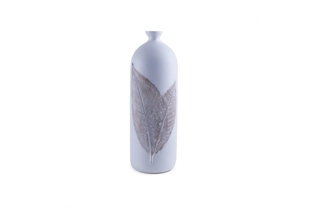 PAN Home Bayley Decor Vase 12X12X35.5Cm - White