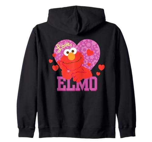 Sweat Sesame Street Elmo doux et chaud avec fermeture éclair et capuche
